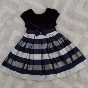 Girls Navy and silver dress